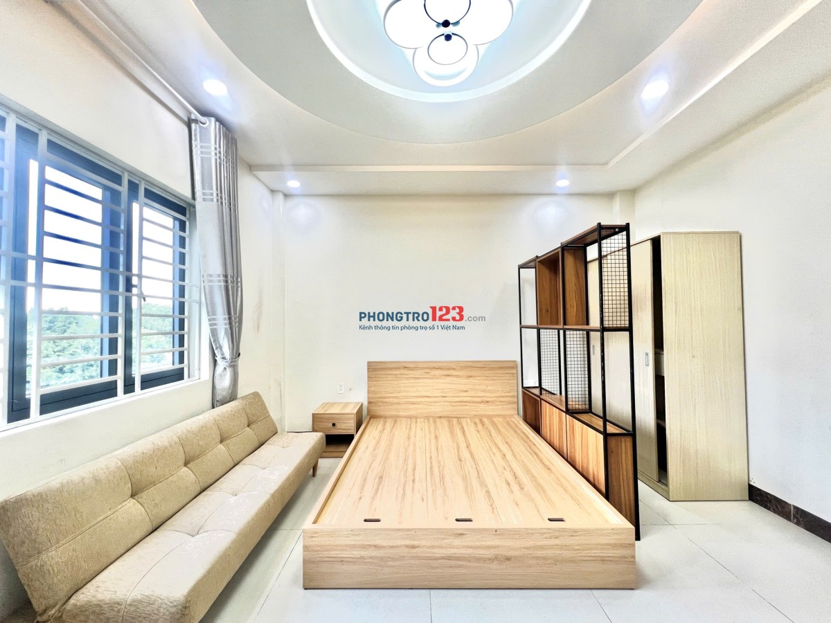 Phòng cho thuê Bình Thạnh, Siêu Thoáng, full nội thất gần ngã tư hàng xanh