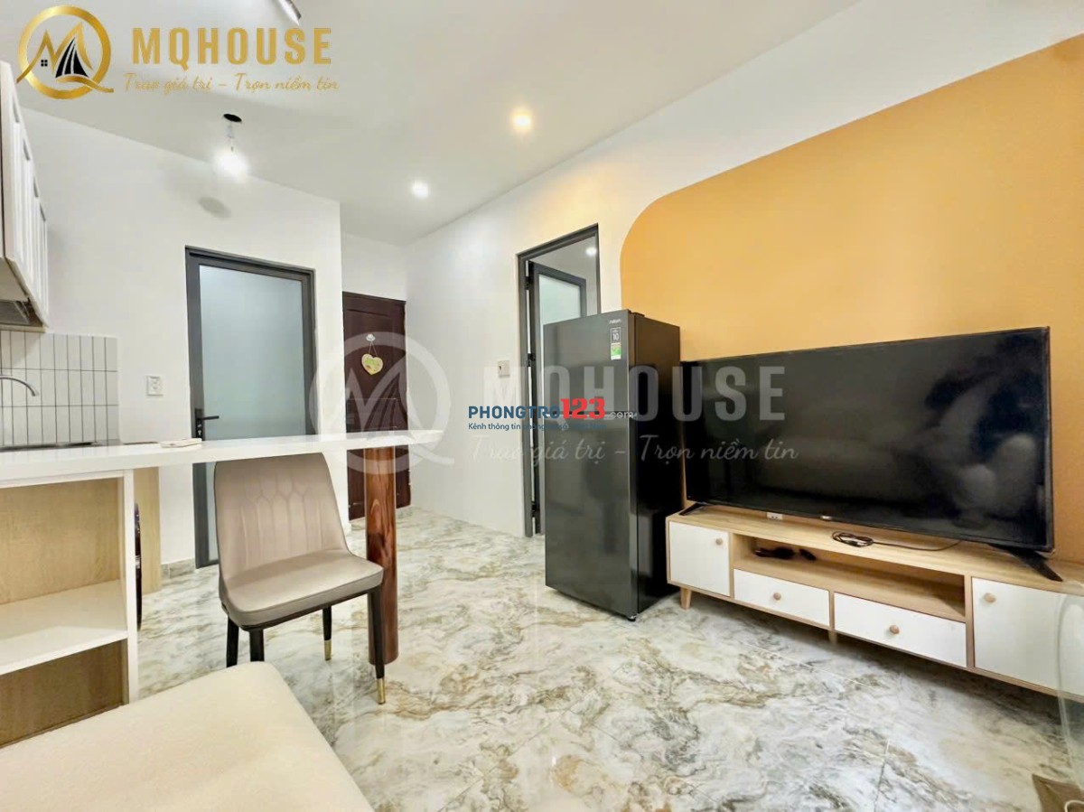 CHO THUÊ CHDV 1PN 1PK BAN CÔNG FULL NỘI THẤT ĐẸP NGAY SÂN BAY