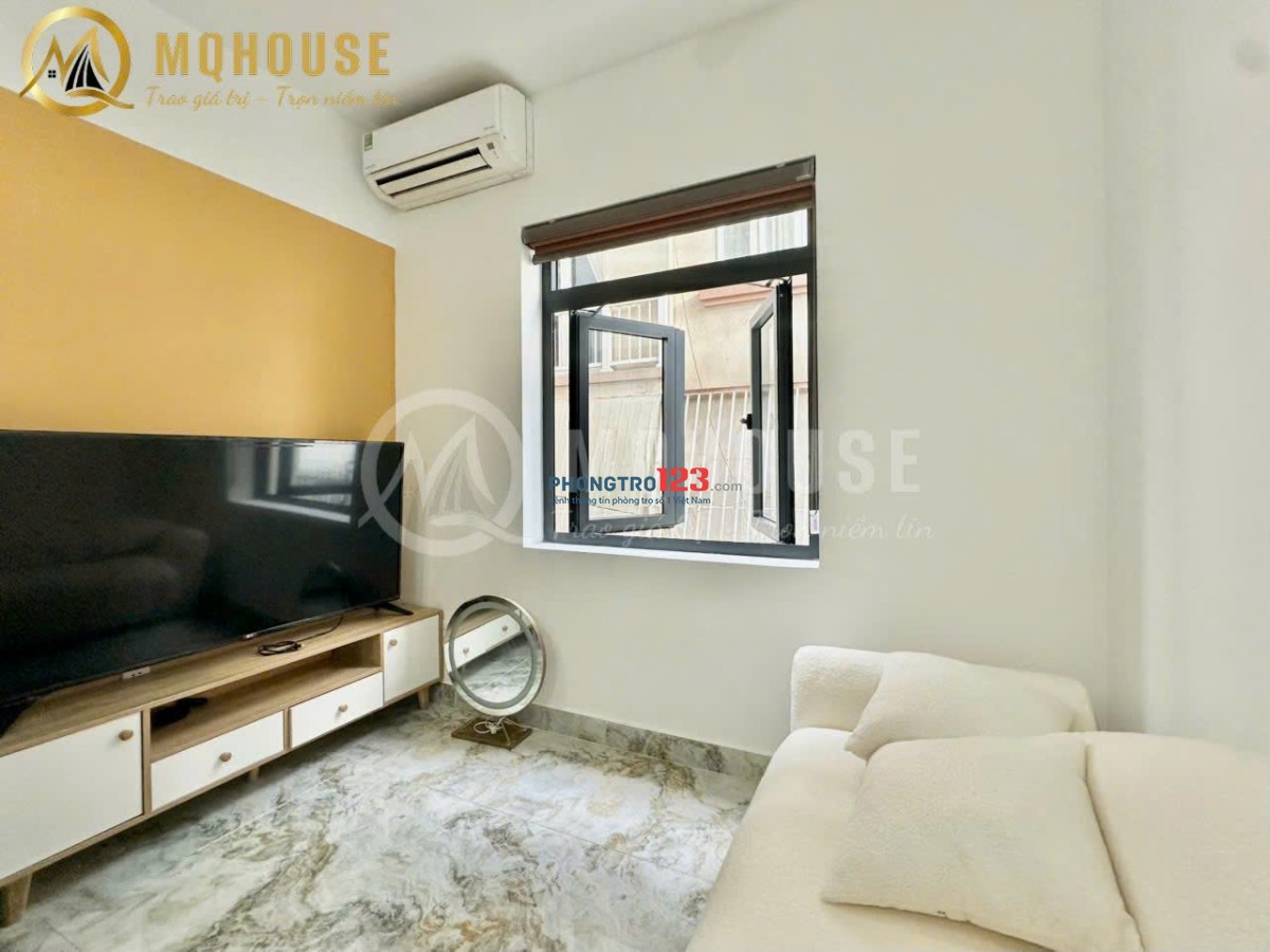 CHO THUÊ CHDV 1PN 1PK BAN CÔNG FULL NỘI THẤT ĐẸP NGAY SÂN BAY