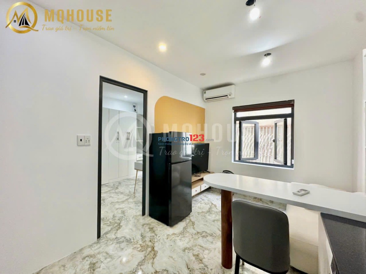 CHO THUÊ CHDV 1PN 1PK BAN CÔNG FULL NỘI THẤT ĐẸP NGAY SÂN BAY