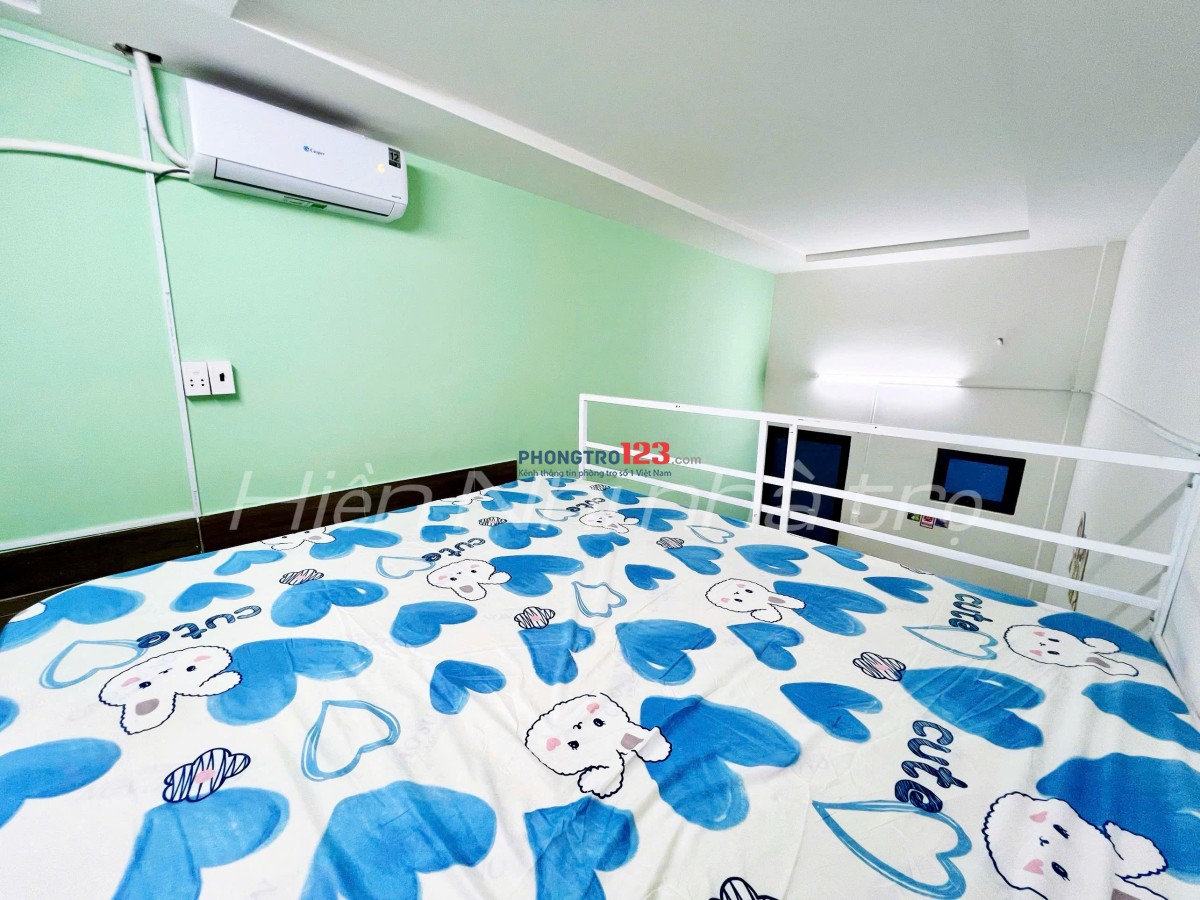 Phòng Trệt DUPLEX MỚI XÂY 3tr9 GÁC CAO Máy Lạnh + NT Hà Huy Giáp Q12
