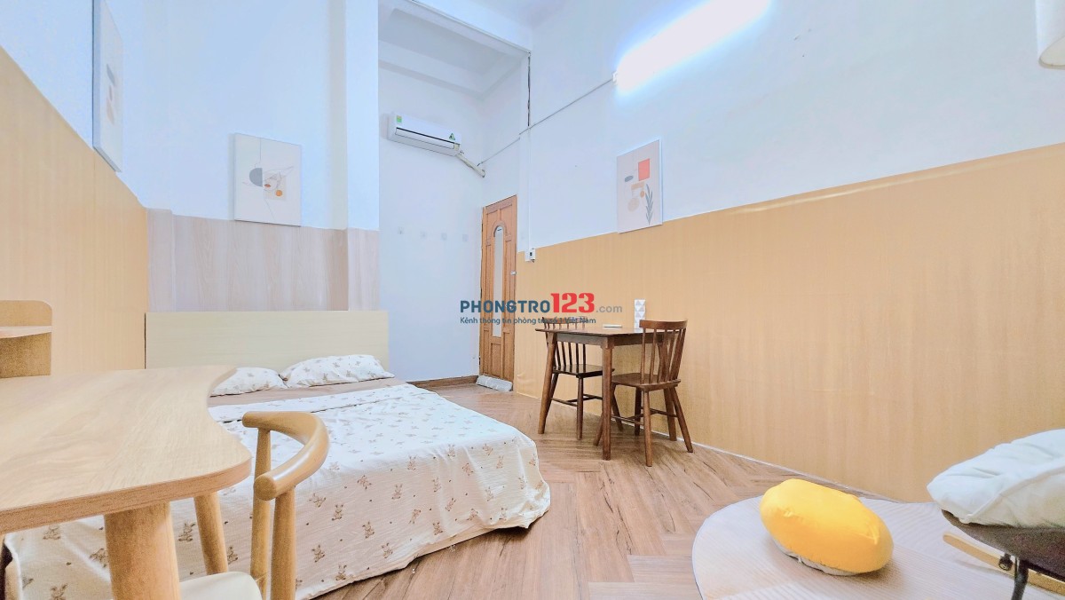 Studio chữa lành ! bếp tách PN, cửa sổ, có sân vườn chung, B.T !