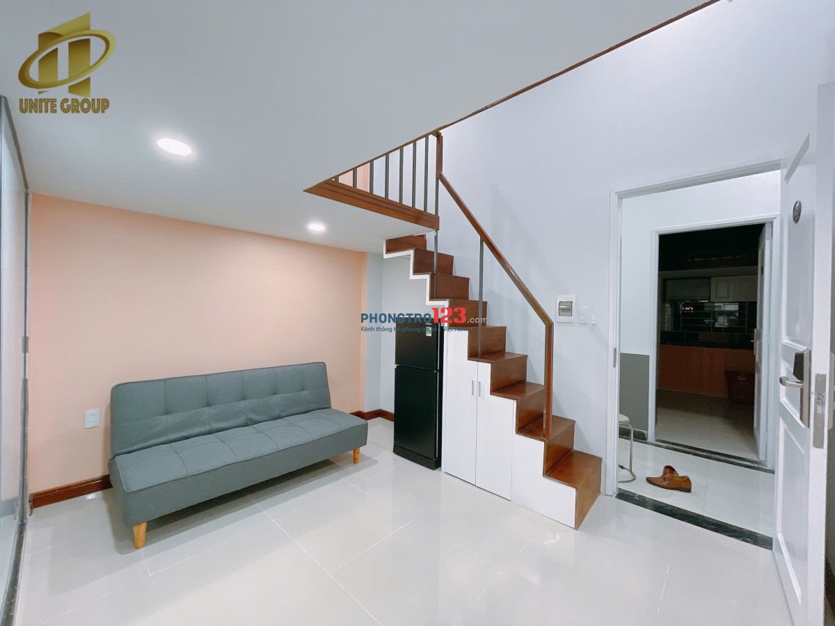 Cho thuê căn hộ duplex full nội thất đường Huỳnh Tấn Phát p.Bình Thuận q.7 gần chợ Lý Phục Man, kcx