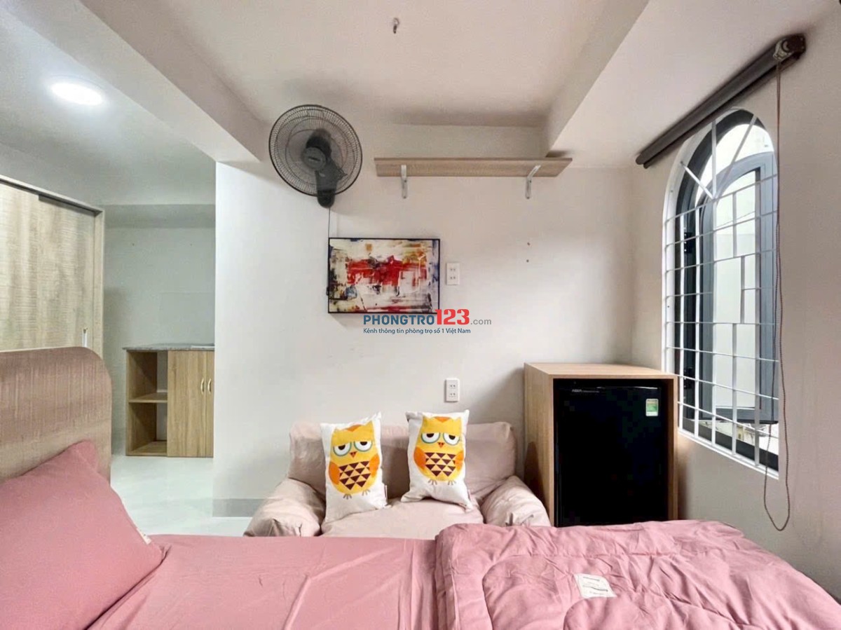 Cho thuê phòng cửa sổ trời lớn, full nội thất - Xô Viết Nghệ Tĩnh, Bình Thạnh gần Q2, Q1, Q3