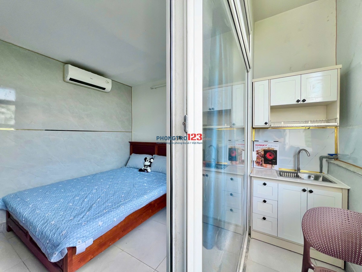 Cho thuê căn hộ studio full nt có ban công/cửa sổ p.Tân Phong q.7 gần RMIT, TDTU, KDC Trung Sơn