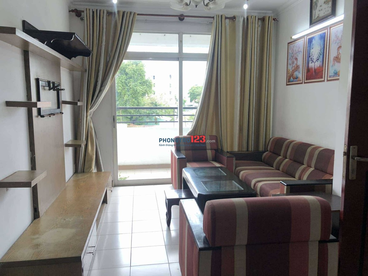 Cho thuê Căn hộ Phúc Thịnh Quận 5, Dt : 98 m2, 3PN, Giá : 12.5 tr/th, Có Nội Thất