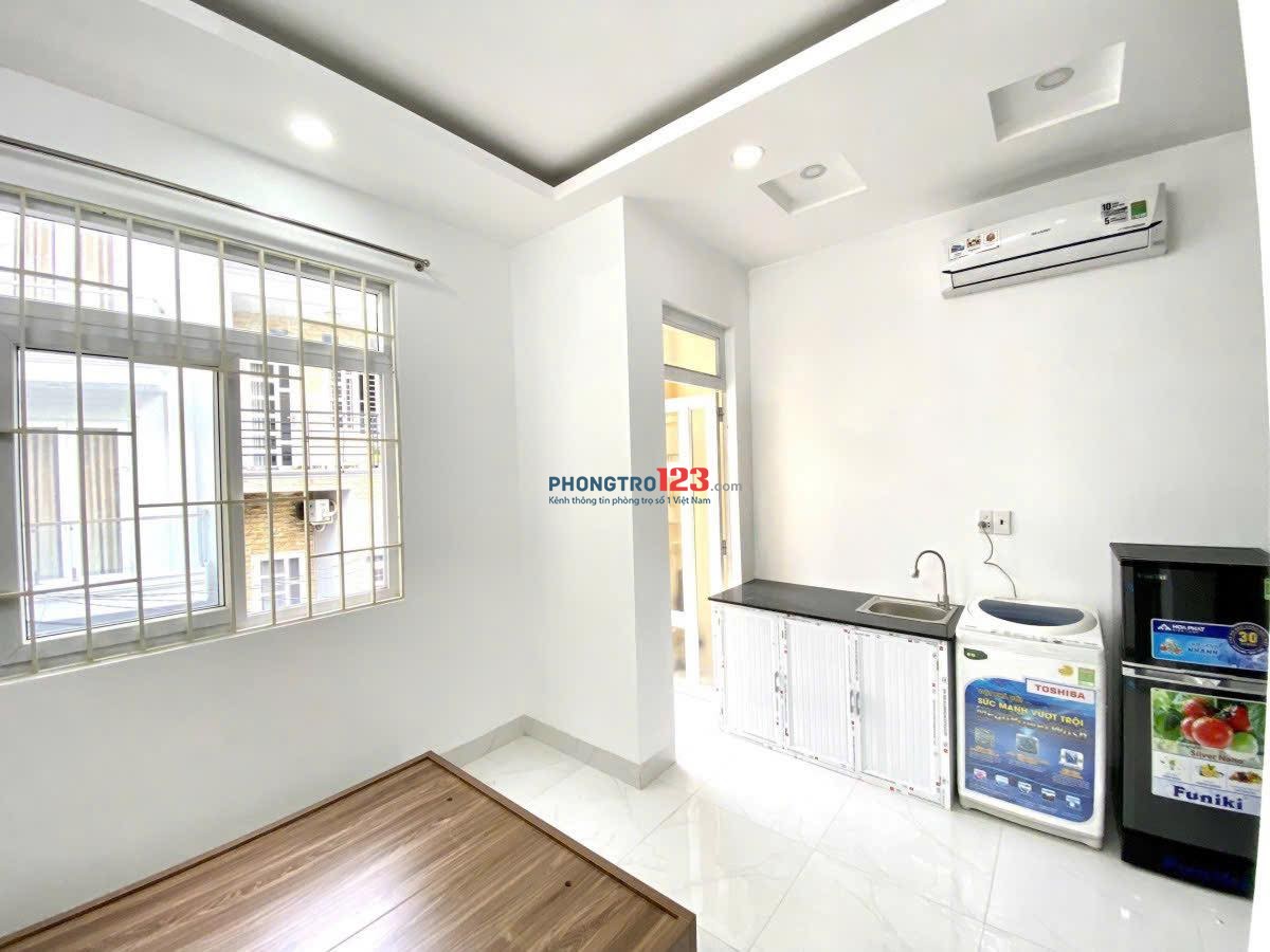 Phòng trọ 35m2 gần chợ Bà Chiểu có ban công, máy giặt riêng Phan Chu Trinh Bình Thạnh gần Q1, Q3