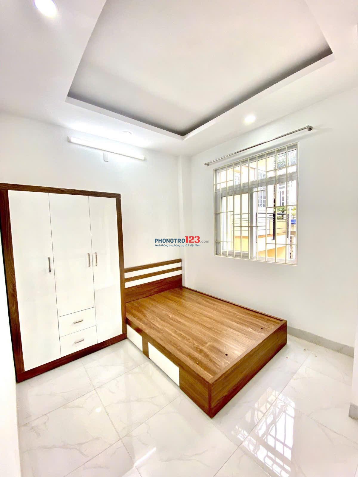 Phòng trọ 35m2 gần chợ Bà Chiểu có ban công, máy giặt riêng Phan Chu Trinh Bình Thạnh gần Q1, Q3