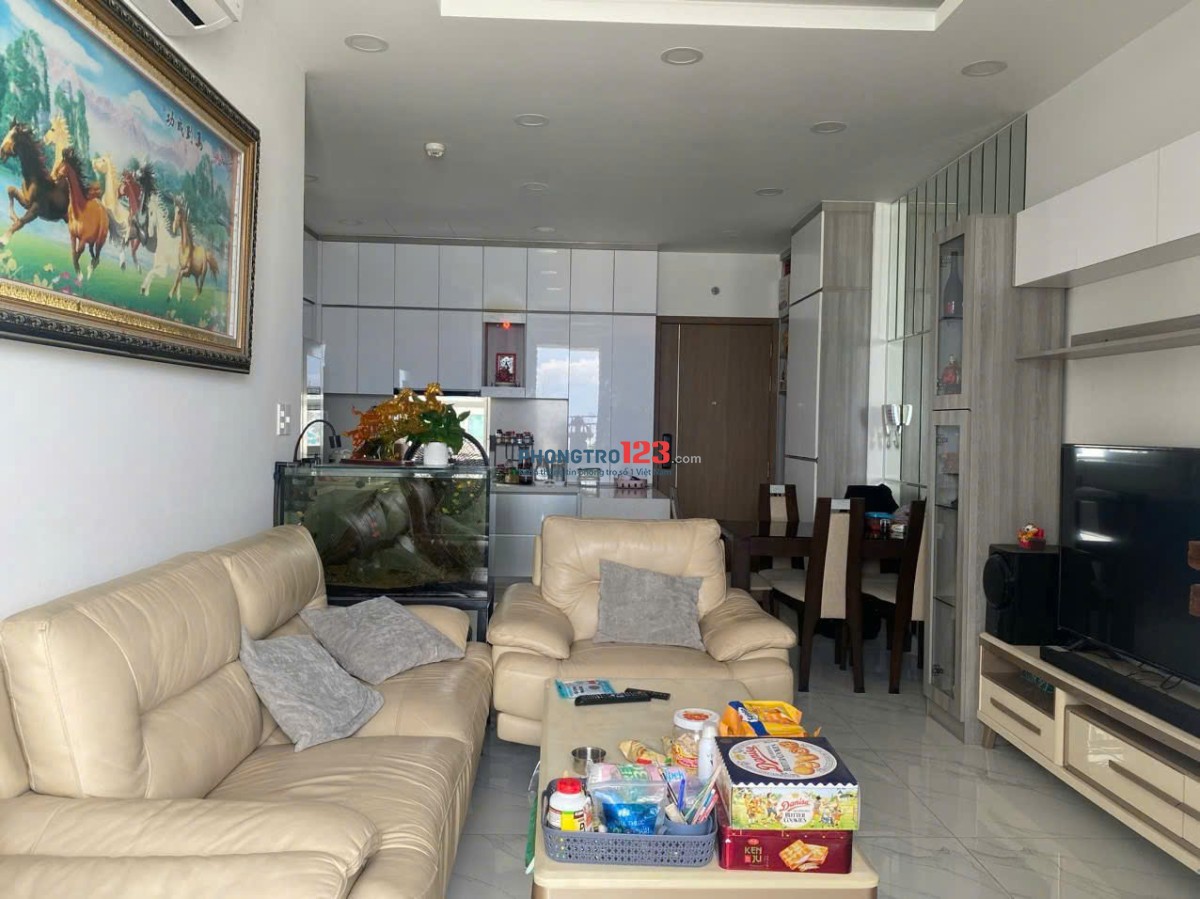 Chung cư Harmona, Tân BÌnh: 75m2, 2p ngủ, Nội thất, 12,5tr/th