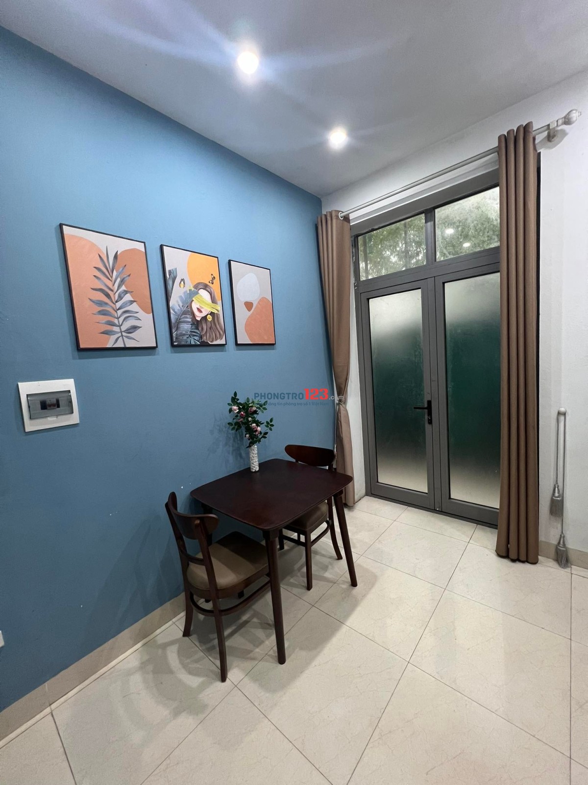 Căn hộ 1 phòng ngủ với balcony, máy giặt riêng tại 228 Âu Cơ