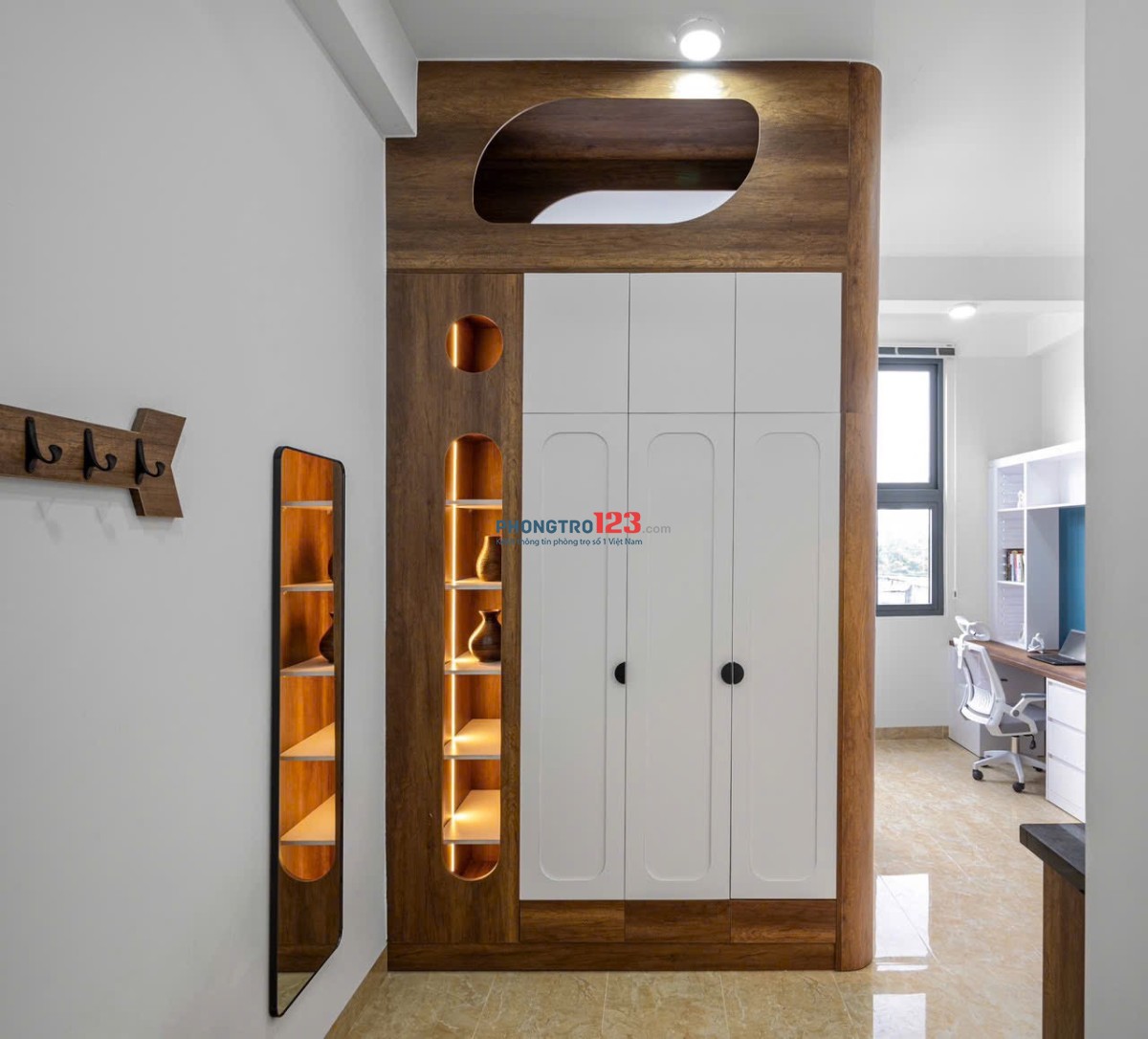 Căn Hộ Dịch Vụ Full Nội Thất Gần cầu Thị Nghè, Thảo Cầm Viên Quận 1, Thiết Kế Đẹp