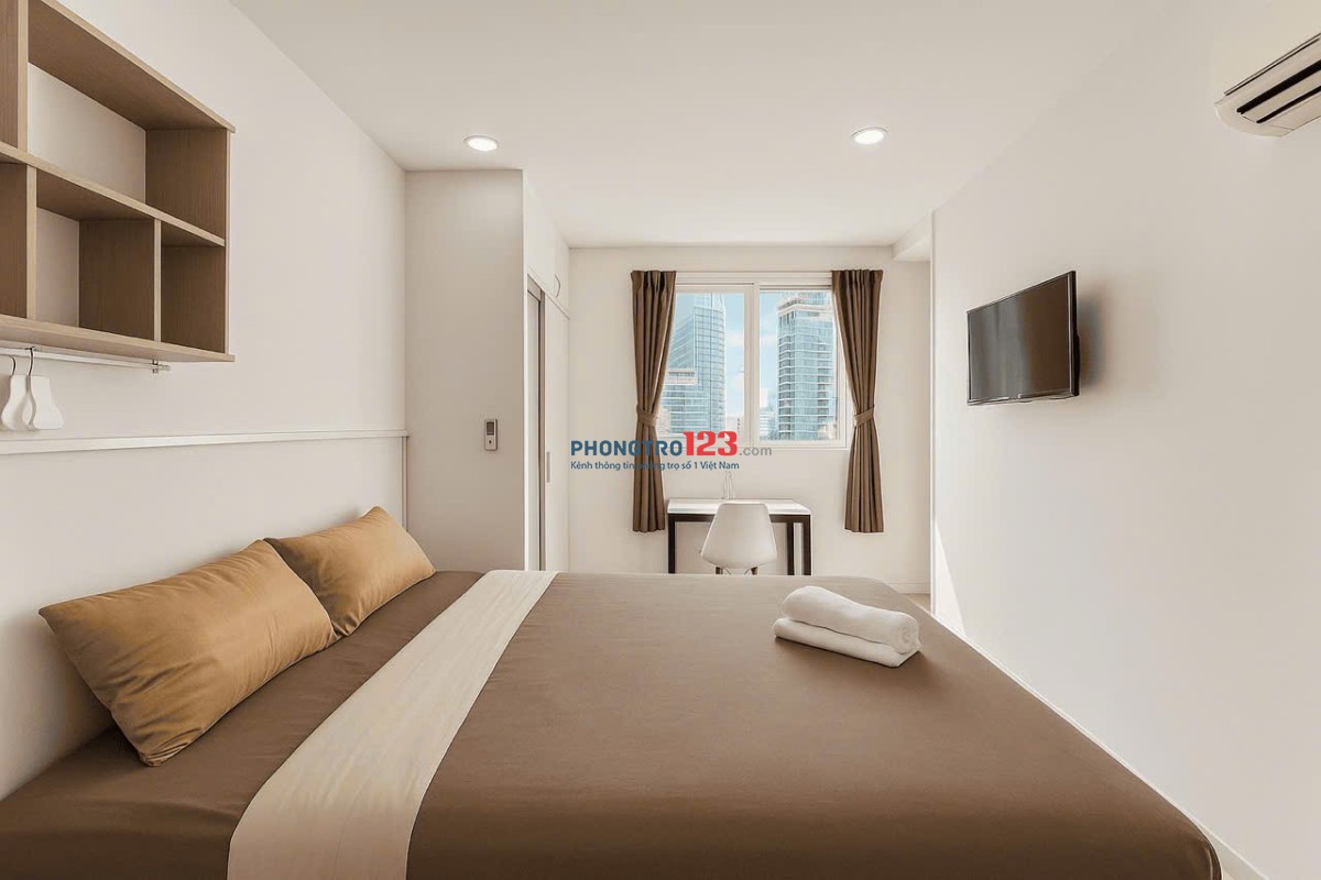 Cho thuê căn hộ studio full nt cửa sổ/ban công p.Tân Phong q.7 gần RMIT, TDTU, KDC Trung Sơn