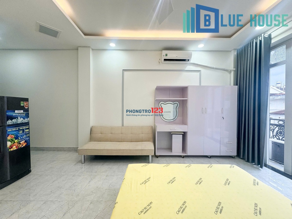 CHO THUÊ PHÒNG STUDIO BAN CÔNG FULL NỘI THẤT - GẦN ĐẦM SEN