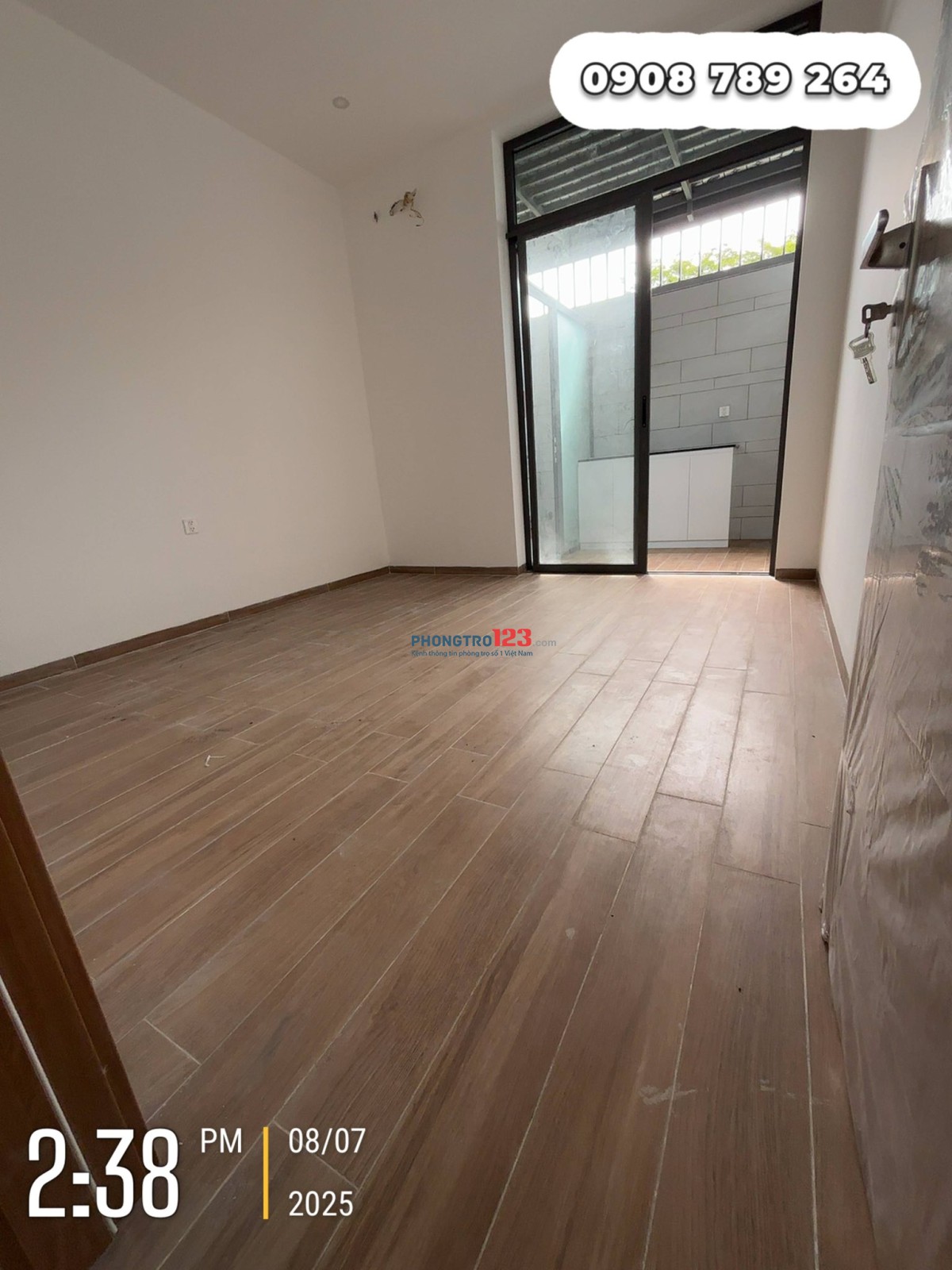 Phòng mới keng gần Citisoho Cát Lái 25m2 Tầng trệt tách bếp, có máy lạnh, trống như hình