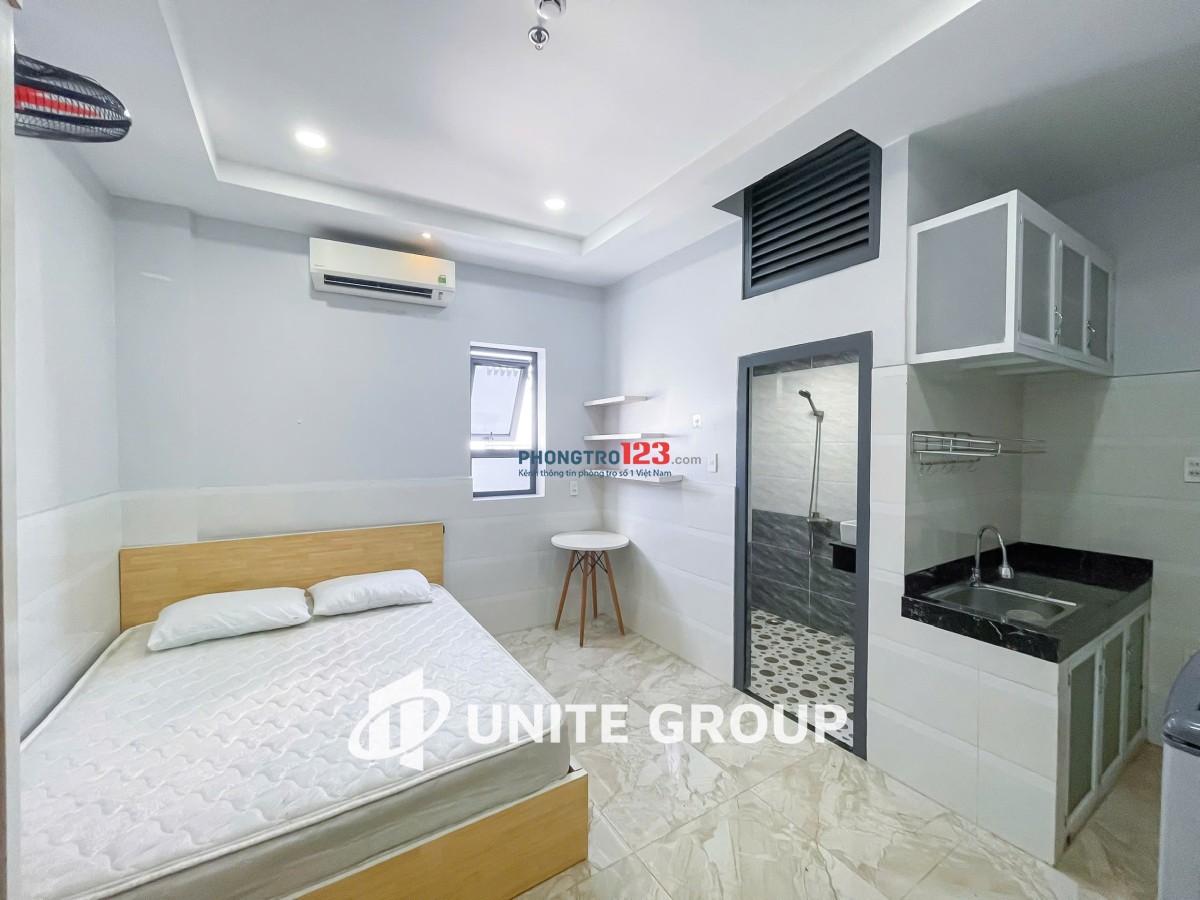 Cho thuê căn hộ studio cửa sổ/ ban công full nt p.Tân Kiểng q.7 gần Lotte, RMIT, TDTU