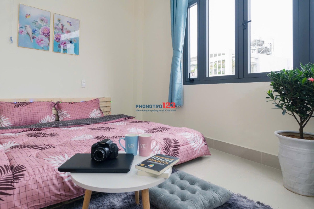 Căn Hộ Studio 30m2 Phù Hợp 2-3 Khách, Nhà Thang Máy, Cửa Sổ Trời, Gần ĐH Văn Lang, Chợ Bà Chiểu