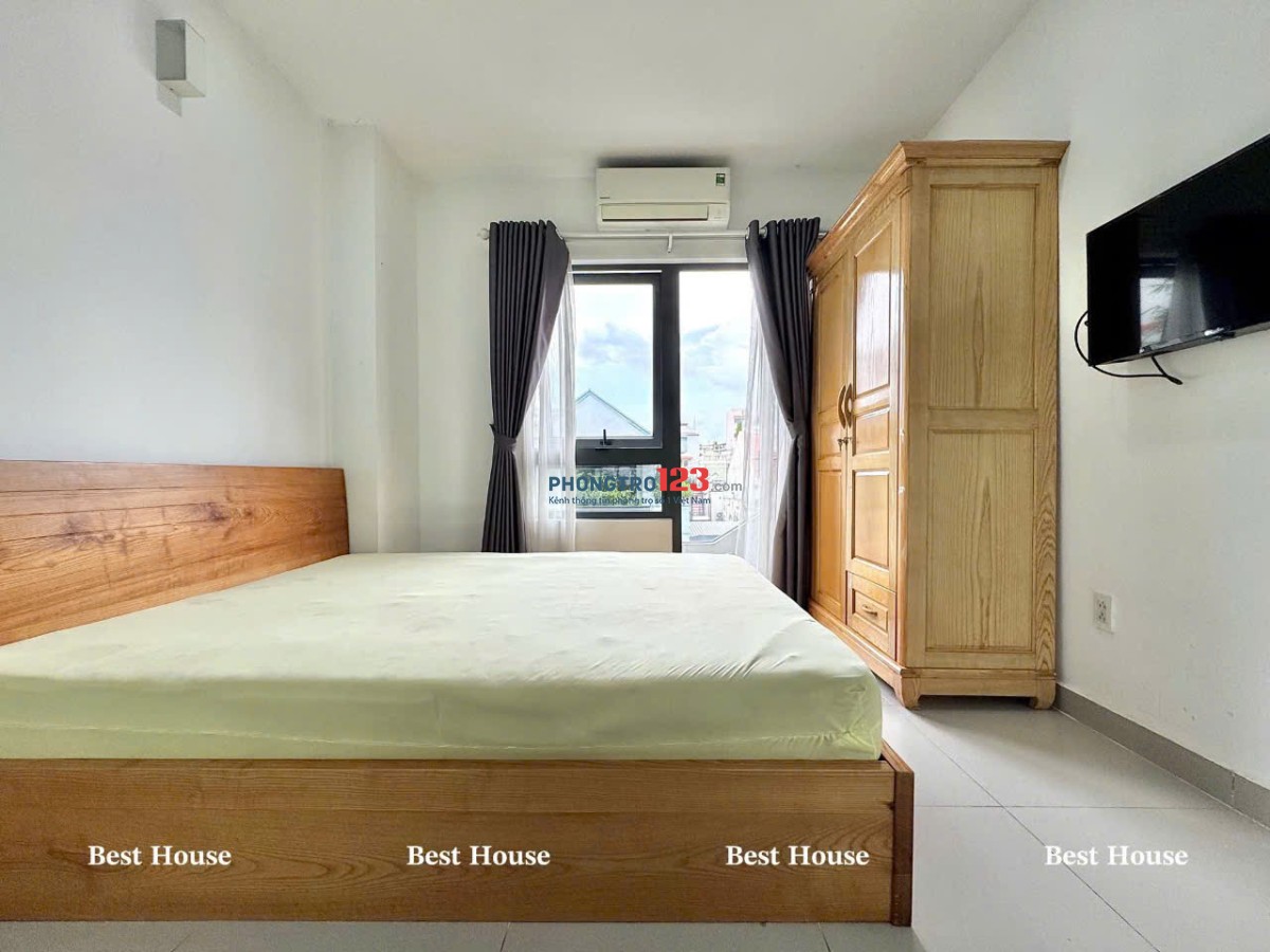 CHO THUÊ CHDV 1PN 1PK BAN CÔNG ĐỐI DIỆN ETOWN CỘNG HÒA NỘI THẤT ĐẸP