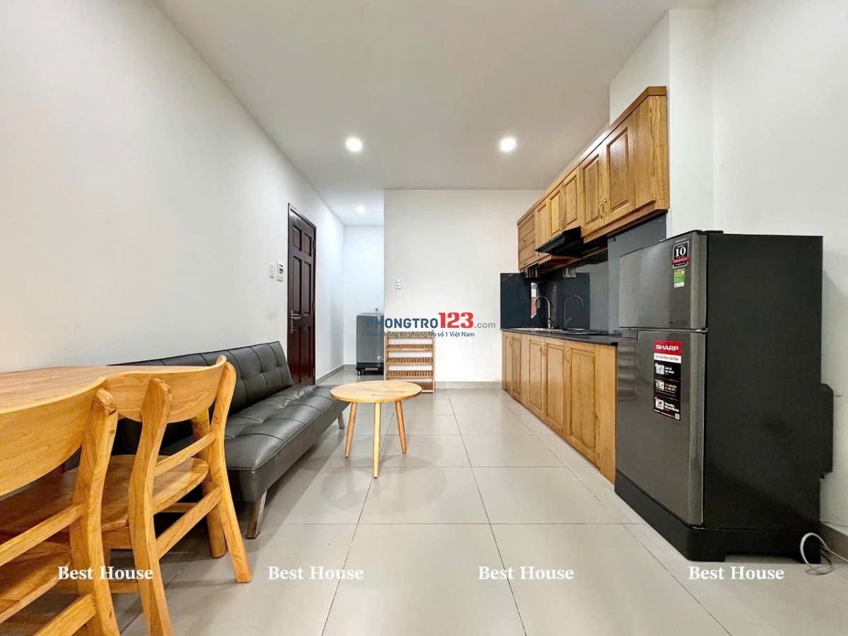CHO THUÊ CHDV 1PN 1PK BAN CÔNG ĐỐI DIỆN ETOWN CỘNG HÒA NỘI THẤT ĐẸP
