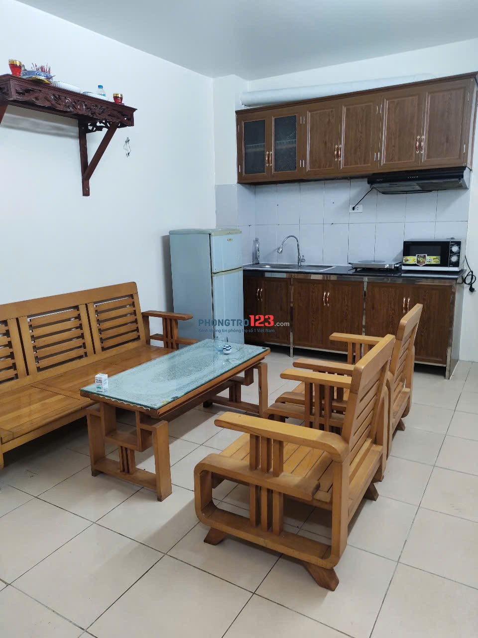 Cho thuê căn hộ mini 2 phòng ngủ 1 phòng khách, 1 phòng vệ sinh