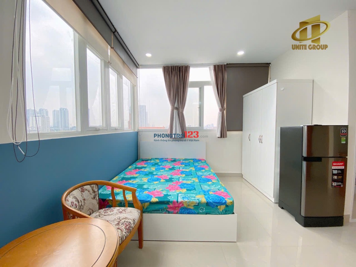CĂN HỘ STUDIO CỬA SỔ - FULL NỘI THẤT P.TÂN KIỂNG Q.7 GẦN CRESENT MALL, LOTTE, RMIT, TDTU, Q1-4-8