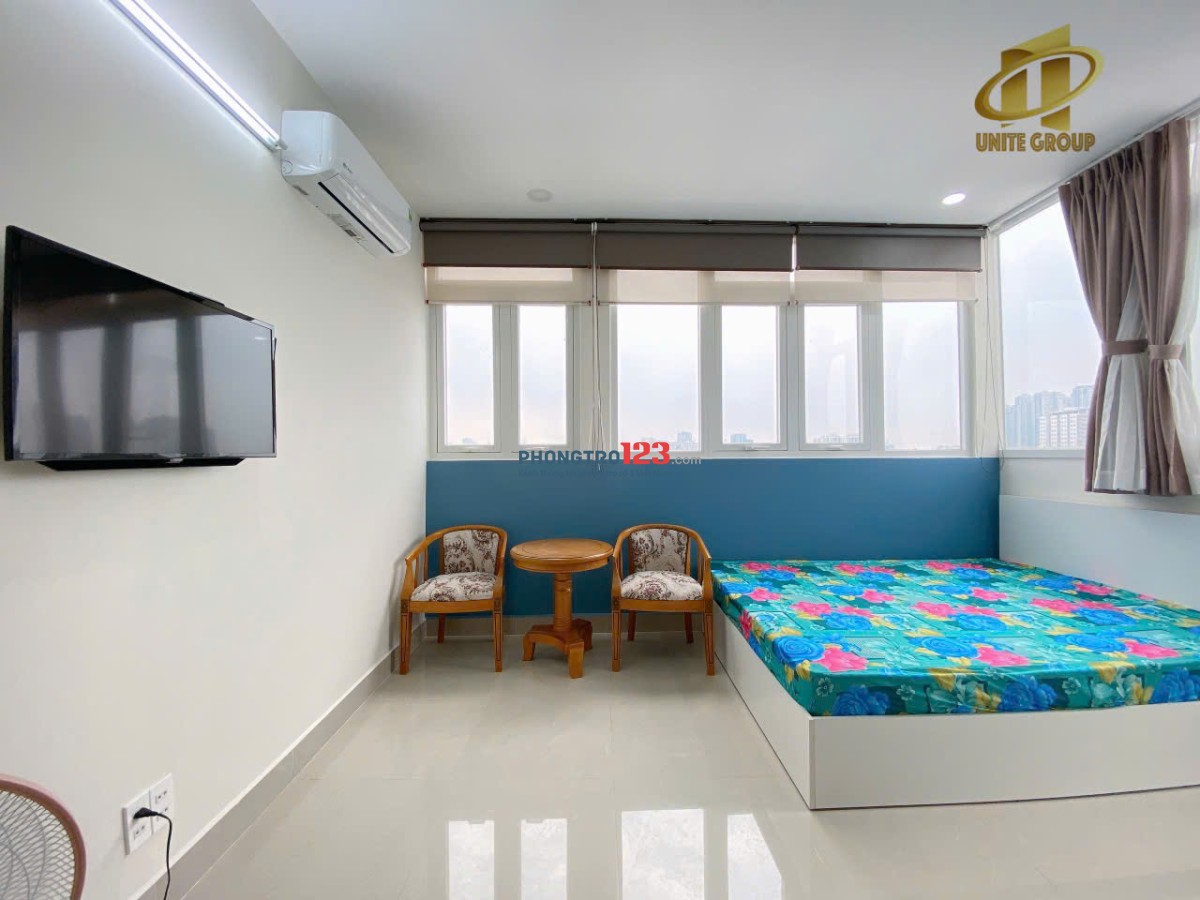 CĂN HỘ STUDIO CỬA SỔ - FULL NỘI THẤT P.TÂN KIỂNG Q.7 GẦN CRESENT MALL, LOTTE, RMIT, TDTU, Q1-4-8