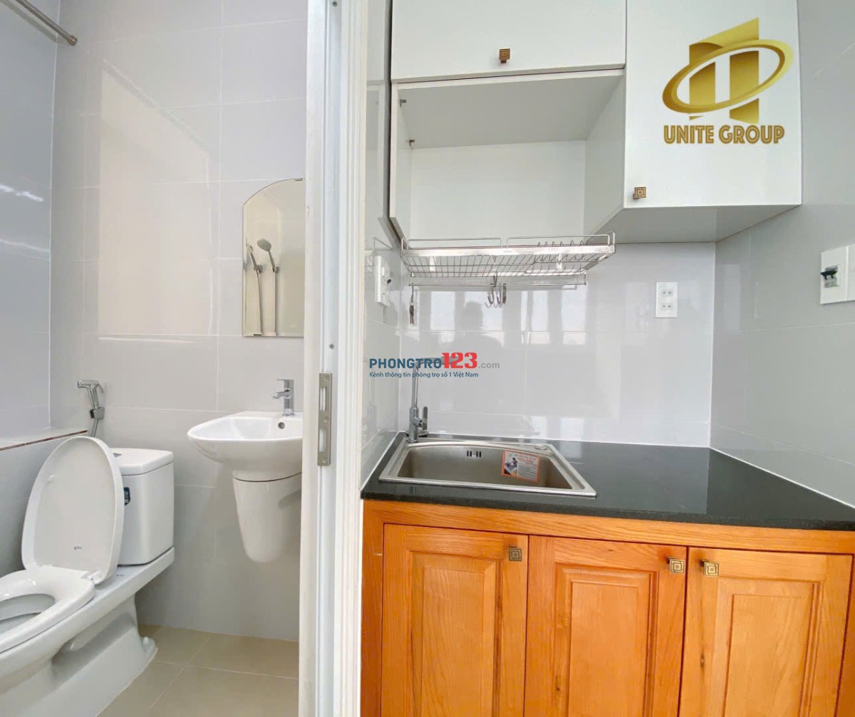 CĂN HỘ STUDIO CỬA SỔ - FULL NỘI THẤT P.TÂN KIỂNG Q.7 GẦN CRESENT MALL, LOTTE, RMIT, TDTU, Q1-4-8