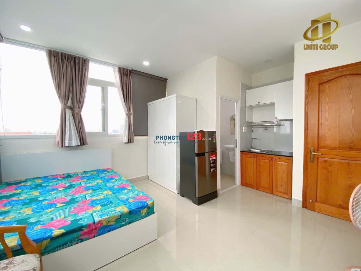 CĂN HỘ STUDIO CỬA SỔ - FULL NỘI THẤT P.TÂN KIỂNG Q.7 GẦN CRESENT MALL, LOTTE, RMIT, TDTU, Q1-4-8