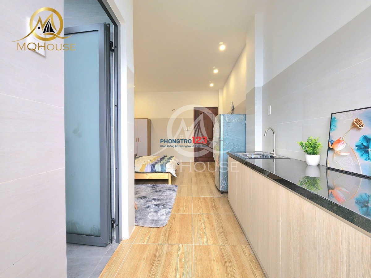 Studio full nội thất tại đường Bình Giã, có ban công thoáng mát, ánh sáng tự nhiên, khu Etown