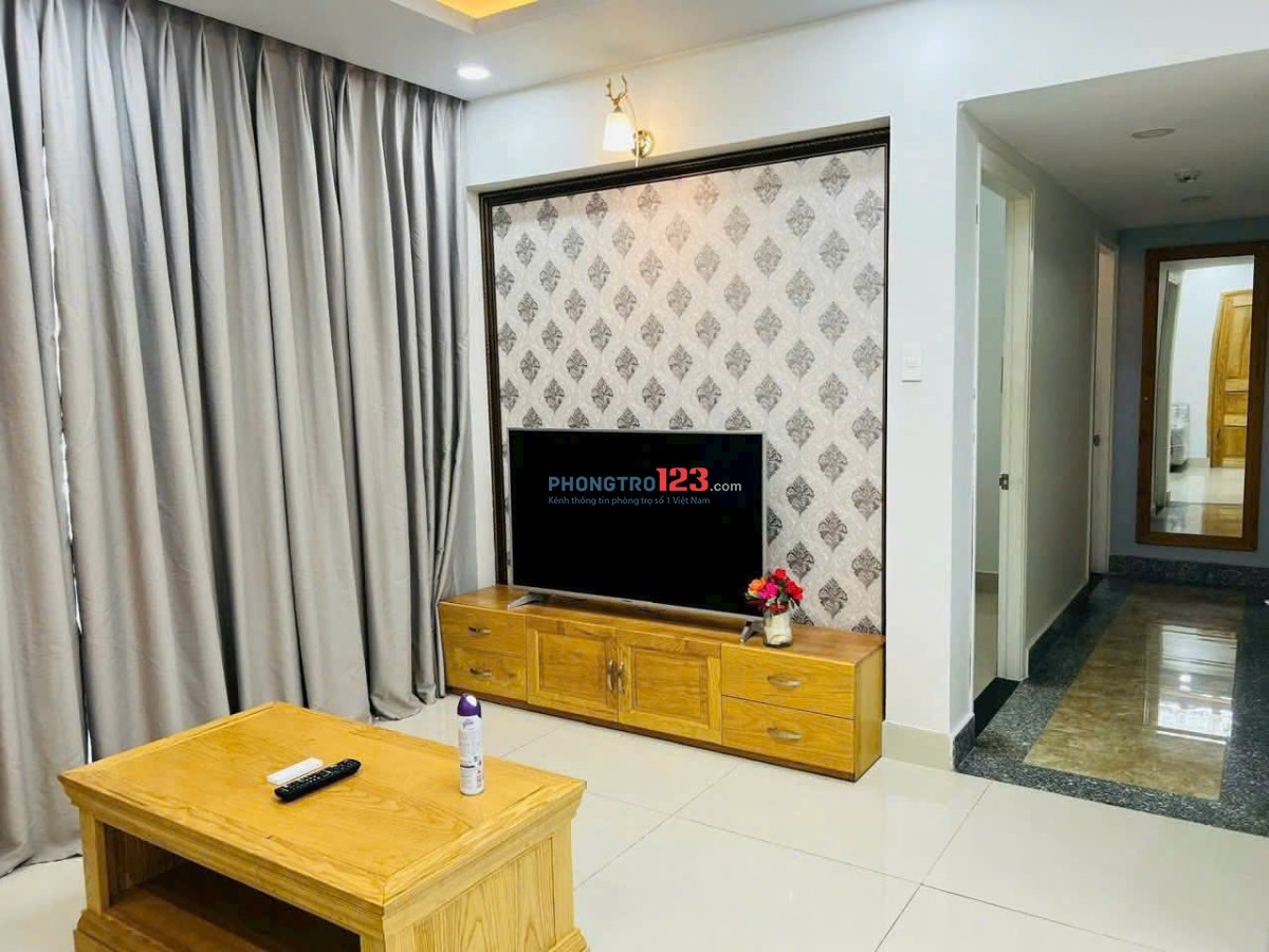 Chung cư Carillon 5, Luỹ Bán Bích, TP: 2p ngủ, nội thất mới 12tr/th