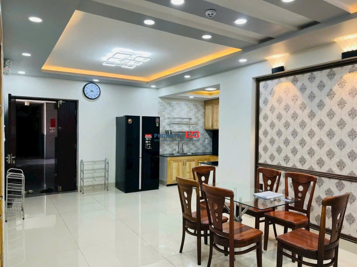 Chung cư Carillon 5, Luỹ Bán Bích, TP: 2p ngủ, nội thất mới 12tr/th