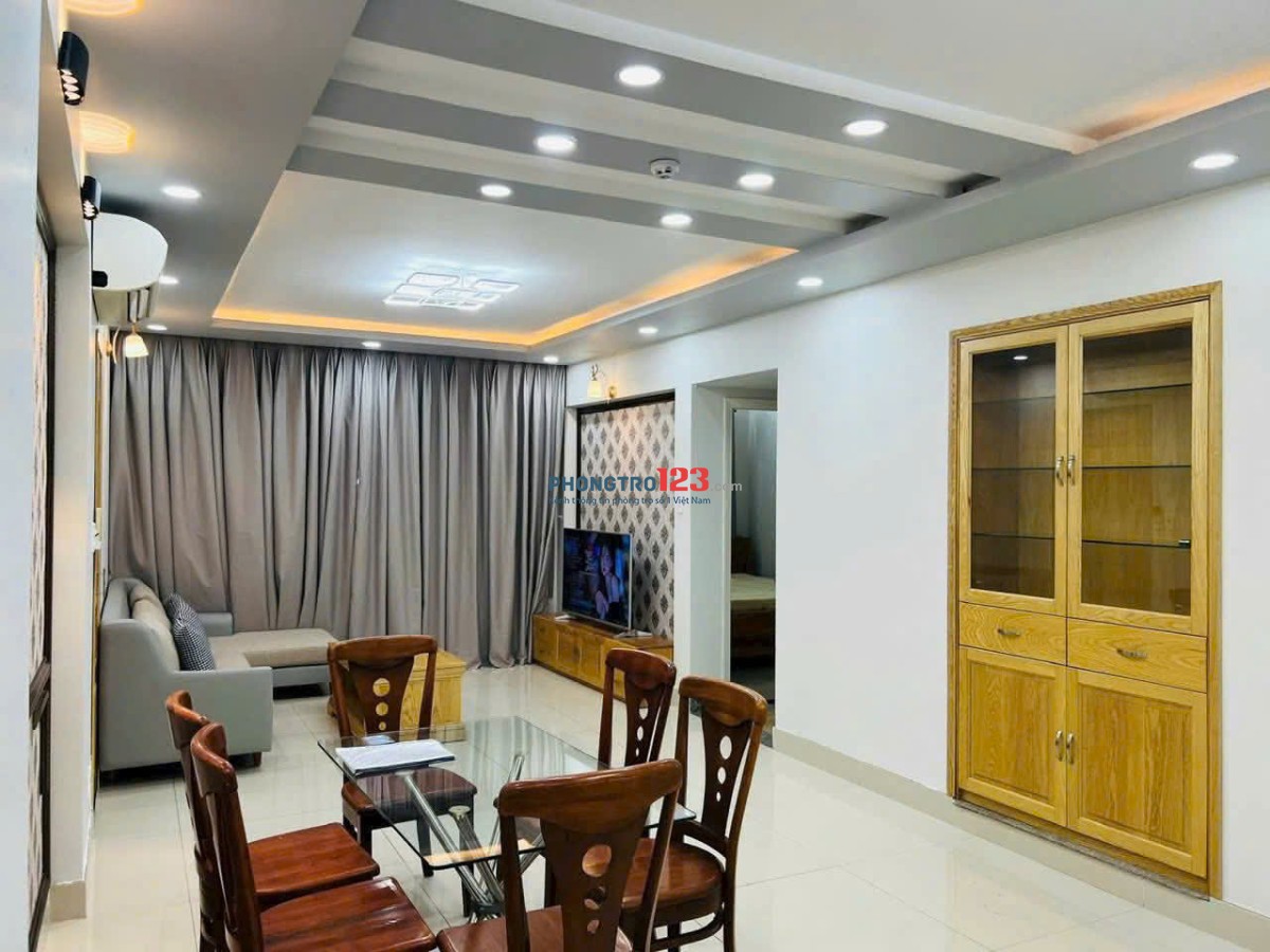 Chung cư Carillon 5, Luỹ Bán Bích, TP: 2p ngủ, nội thất mới 12tr/th