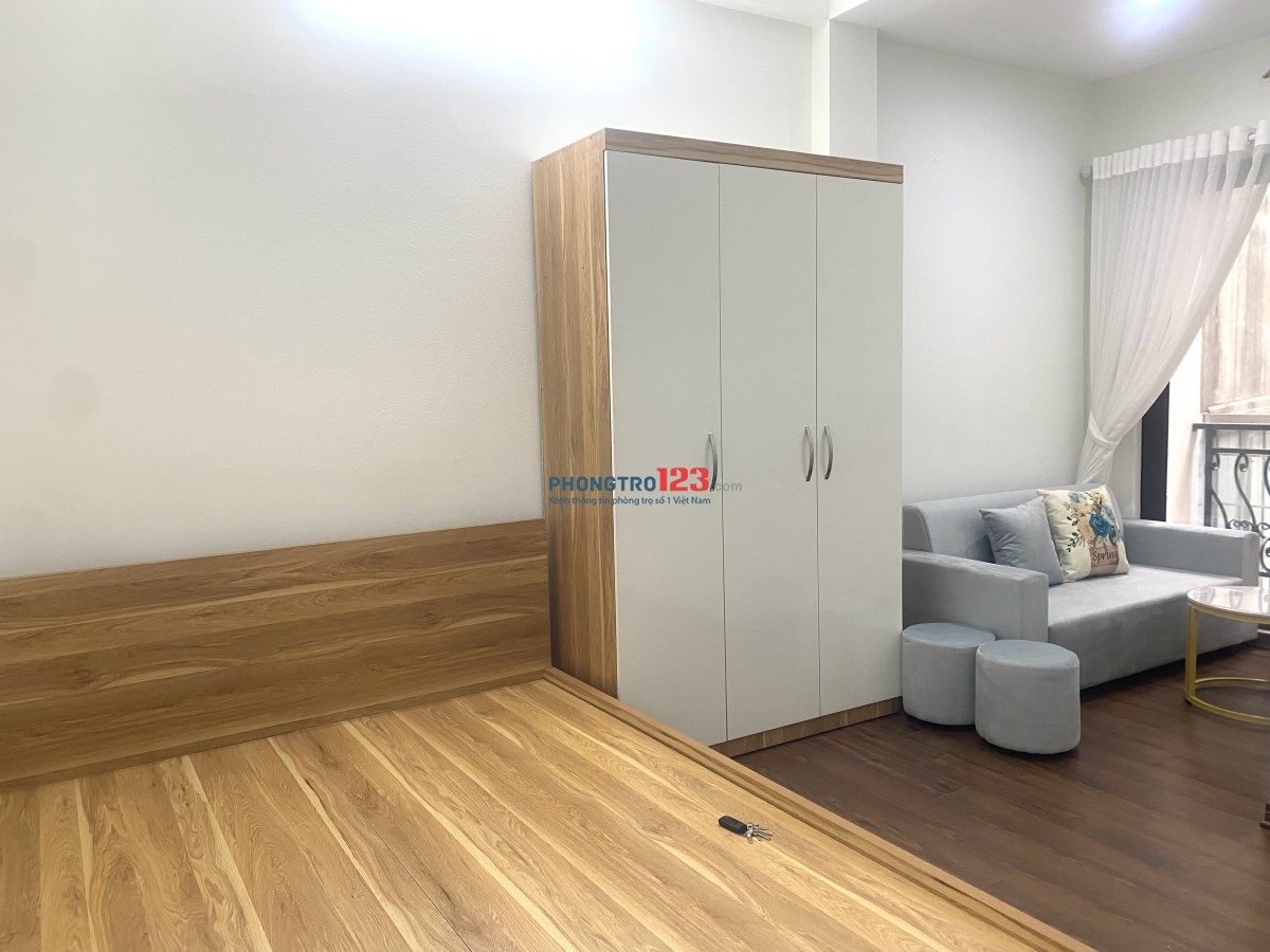 Cho thuê phòng mới hoàn thiện, đầy đủ nội thất, v/trí tiện lơi gần nhiều tiện ích và trường đạihọc