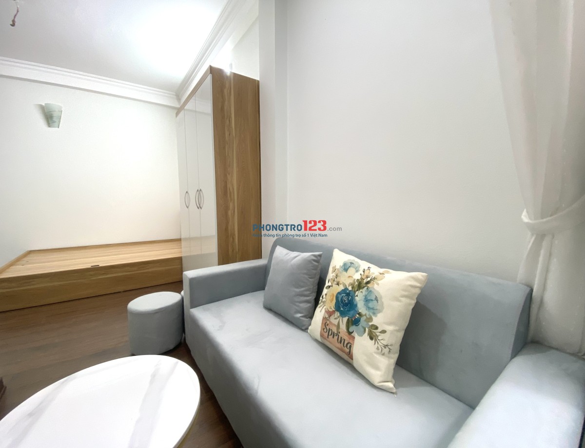 Cho thuê phòng mới hoàn thiện, đầy đủ nội thất, v/trí tiện lơi gần nhiều tiện ích và trường đạihọc