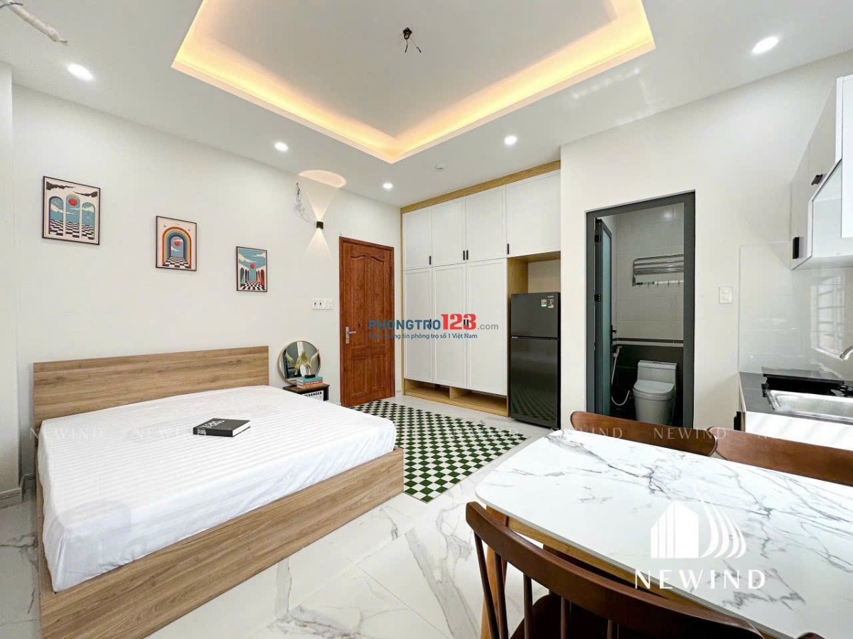 STUDIO CỬA SỔ THOÁNG - FULL NỘI THẤT P.TÂN HƯNG Q7 GẦN CRESENT MALL, LOTTE, RMIT, TDTU, Q1-4-8
