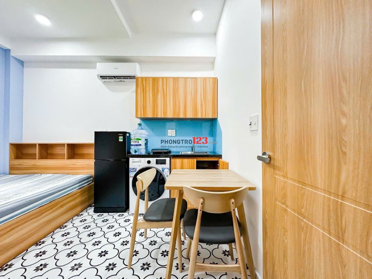 STUDIO CỬA SỔ THOÁNG - FULL NỘI THẤT P.TÂN HƯNG Q7 GẦN CRESENT MALL, LOTTE, RMIT, TDTU, Q1-4-8