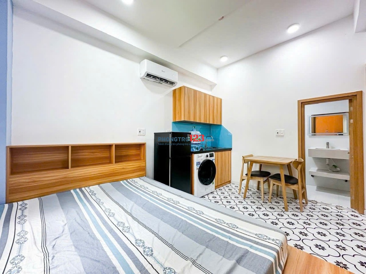 STUDIO CỬA SỔ THOÁNG - FULL NỘI THẤT P.TÂN HƯNG Q7 GẦN CRESENT MALL, LOTTE, RMIT, TDTU, Q1-4-8