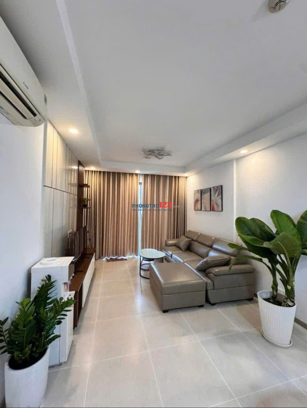 Chung cư Cao Cấp Botanica, Hồng Hà, Tân Bình: 81m2, 2p ngủ, NTCC, 17tr/th