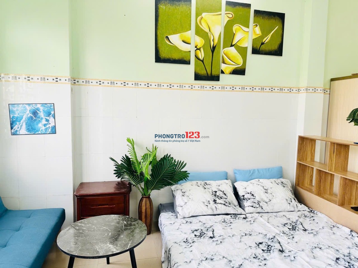 Cho thuê căn hộ Studio Ban công thoáng Q4 gần cầu Calmette, Ông Lãnh, Kênh Tẻ, công viên Khánh Hội