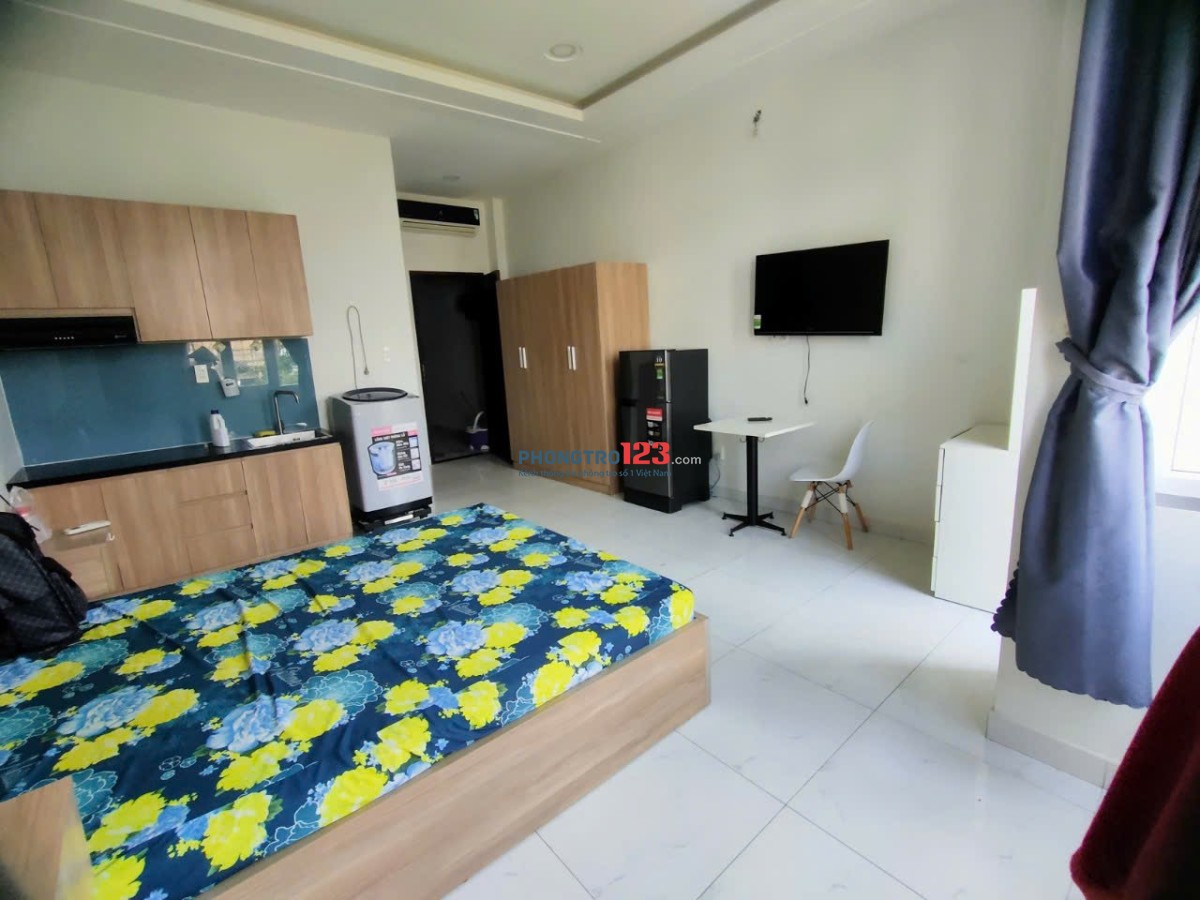 CHO THUÊ CĂN HỘ STUDIO BAN CÔNG – FULL NỘI THẤT – MÁY GIẶT RIÊNG – QUẬN 8
