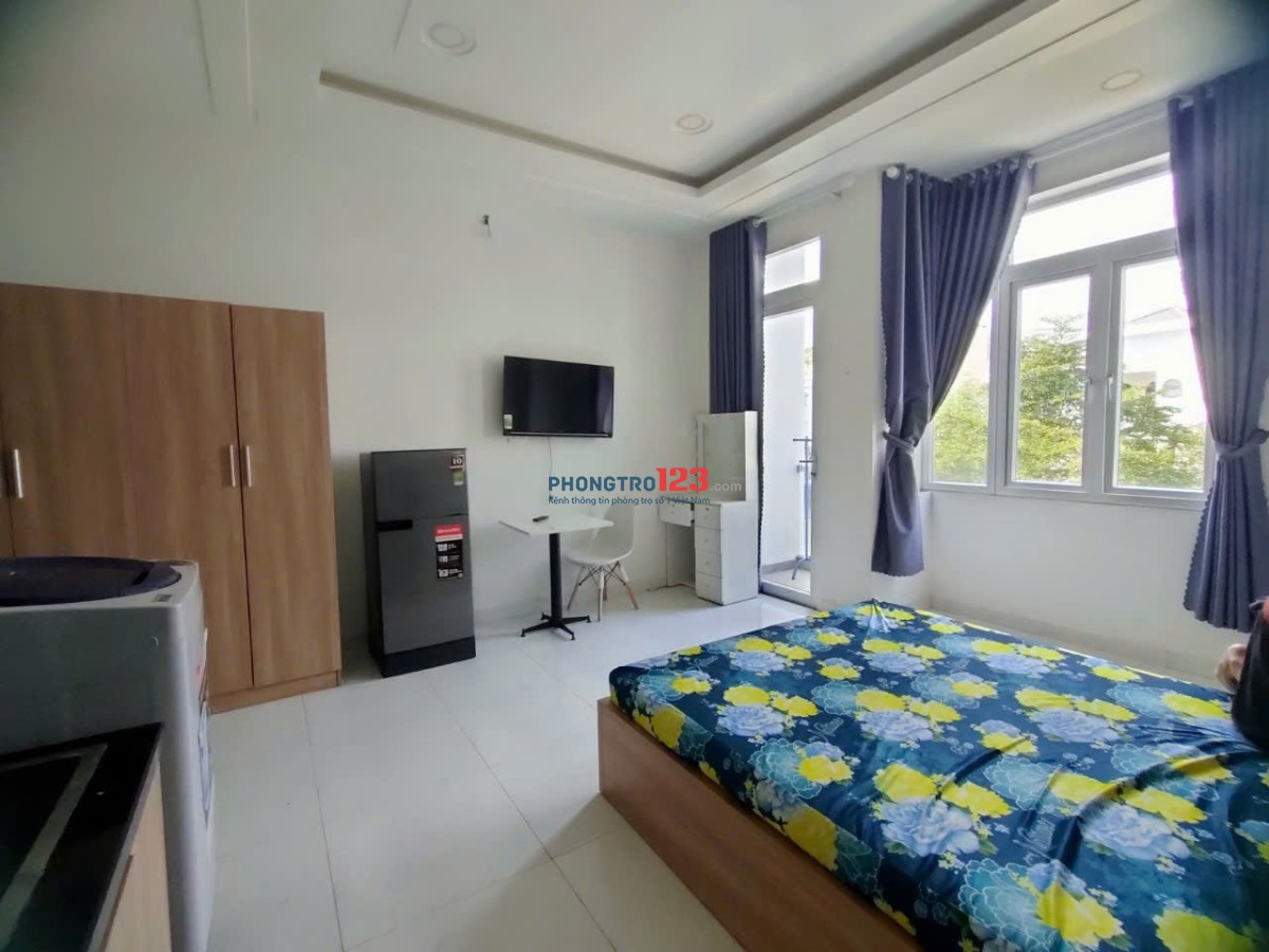 CHO THUÊ CĂN HỘ STUDIO BAN CÔNG – FULL NỘI THẤT – MÁY GIẶT RIÊNG – QUẬN 8