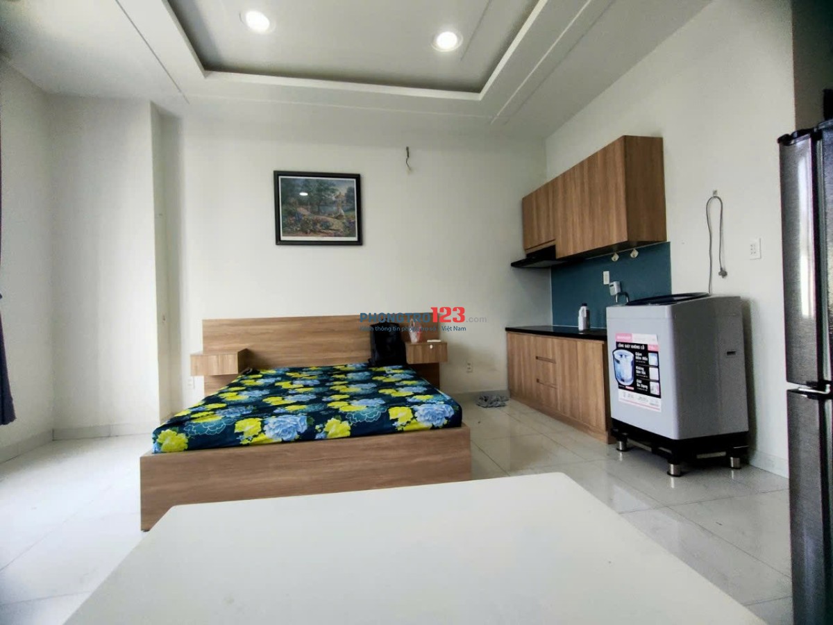 CHO THUÊ CĂN HỘ STUDIO BAN CÔNG – FULL NỘI THẤT – MÁY GIẶT RIÊNG – QUẬN 8