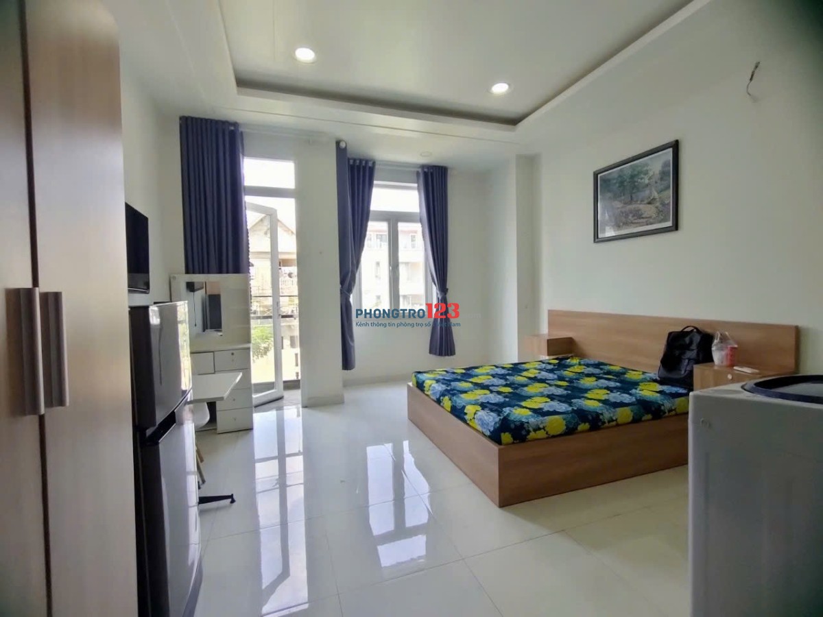 CHO THUÊ CĂN HỘ STUDIO BAN CÔNG – FULL NỘI THẤT – MÁY GIẶT RIÊNG – QUẬN 8