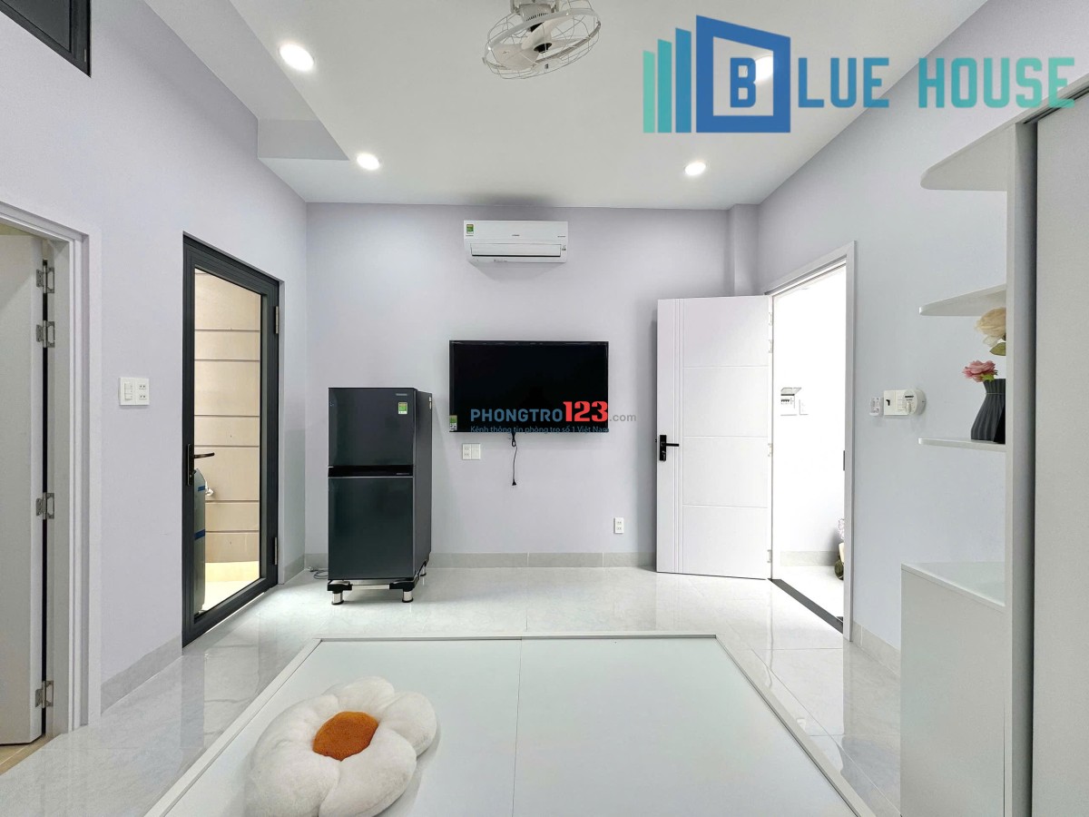 CHO THUÊ CĂN HỘ DỊCH VỤ - FULL NỘI THẤT - BAN CÔNG RIÊNG