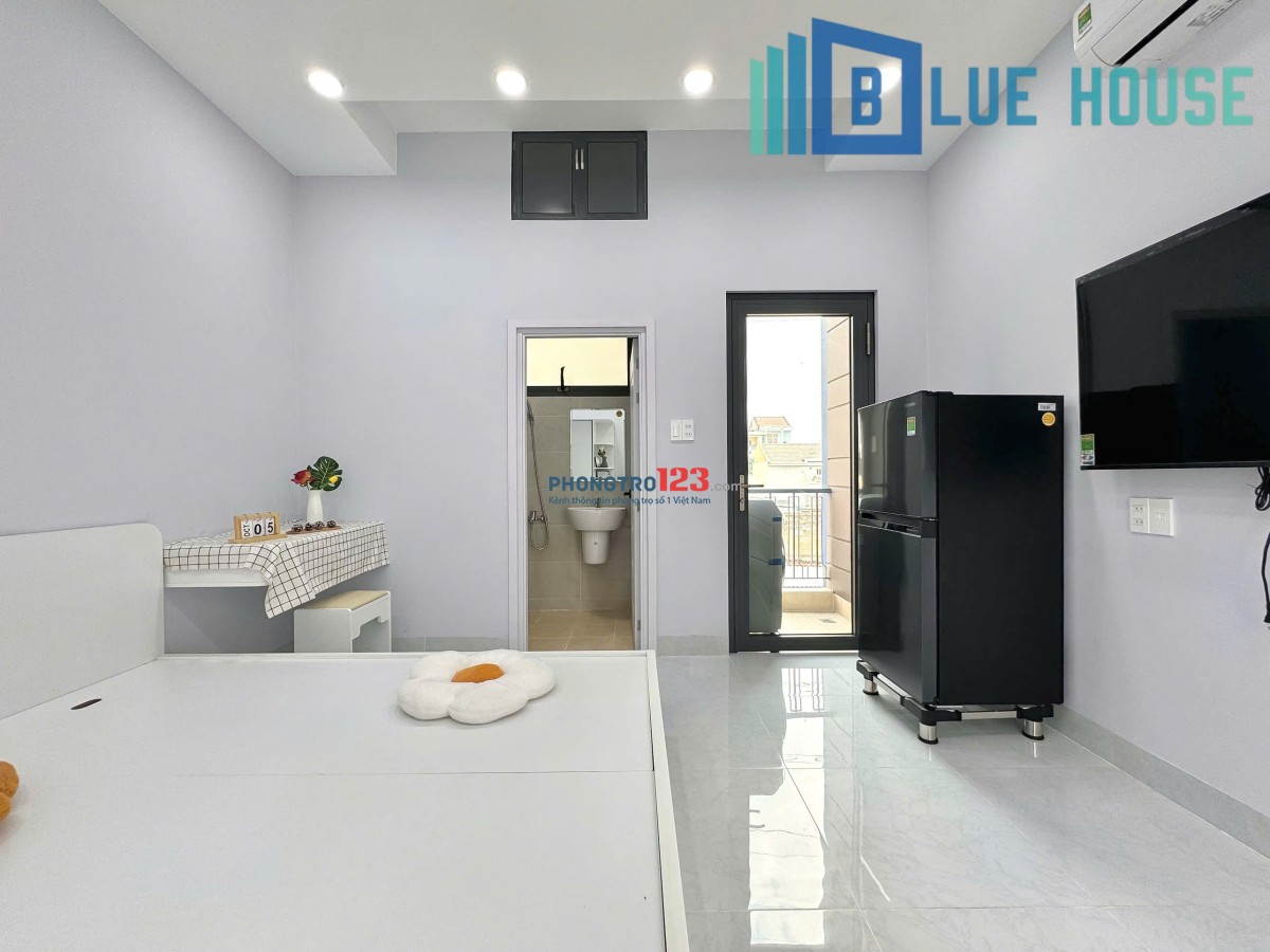 CHO THUÊ CĂN HỘ DỊCH VỤ - FULL NỘI THẤT - BAN CÔNG RIÊNG