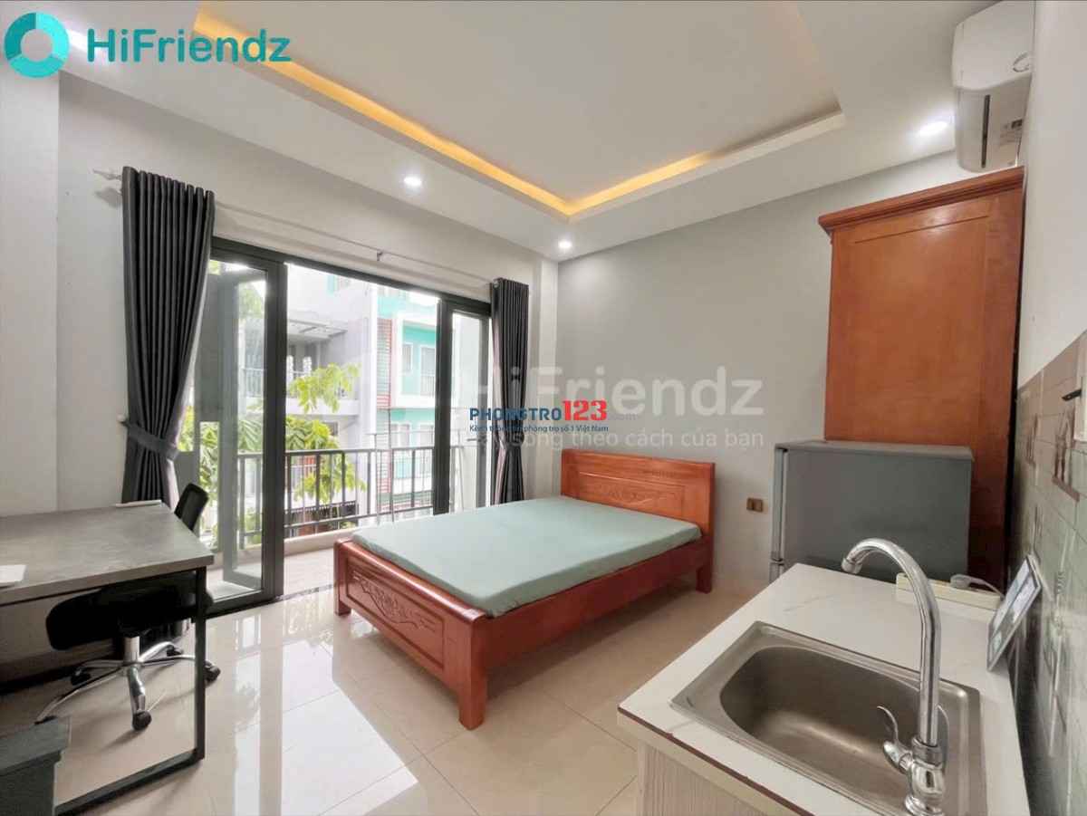 STUDIO BAN CÔNG FULL NỘI THẤT P.TÂN KIỂNG Q7 GẦN CRESENT MALL, LOTTE, RMIT, TDTU, Q1-4-8