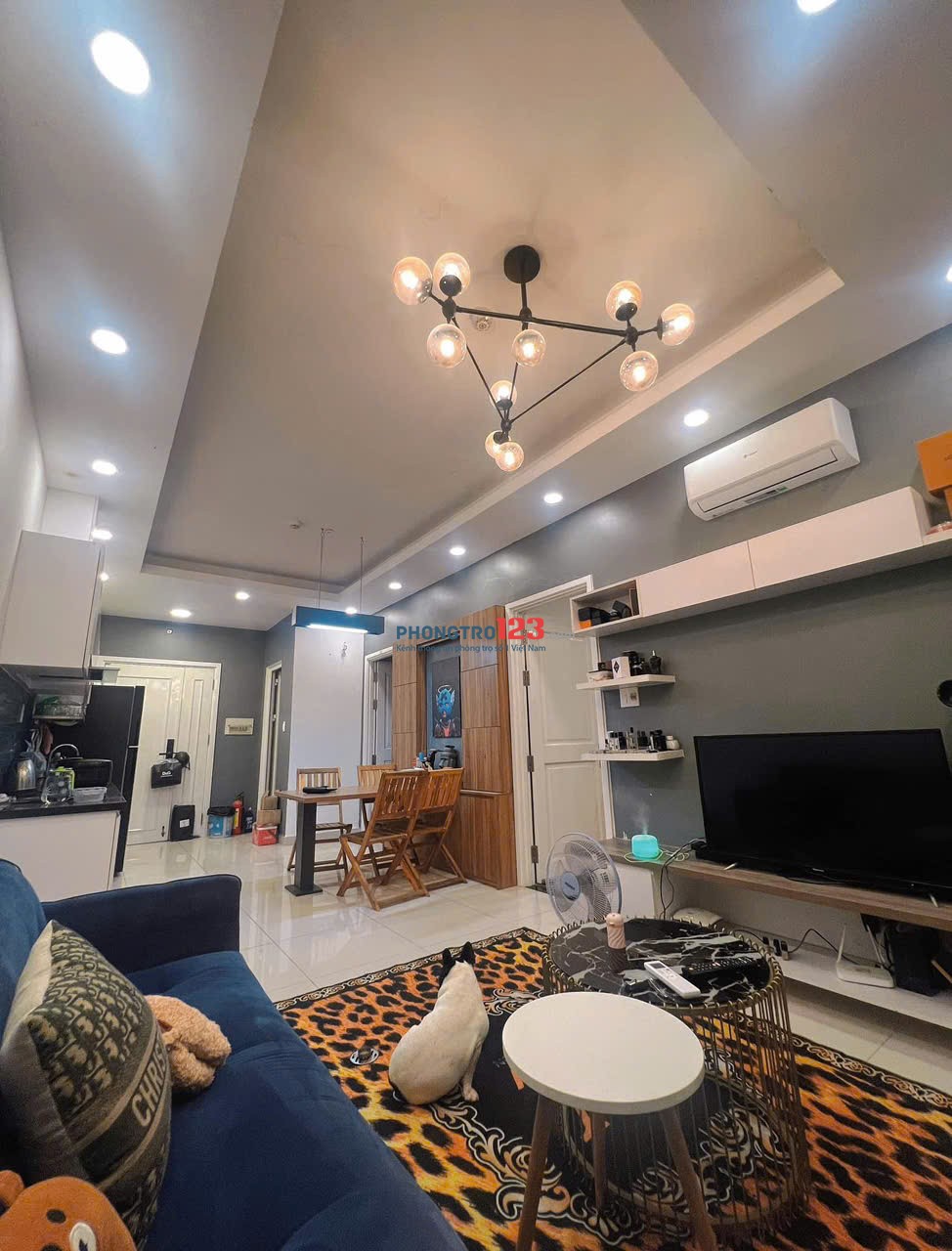 Chung cư An Gia, TKTQ, Tân Sơn Nhì, TP: 3p ngủ, 2wc, full NT, 13tr/th 89m2