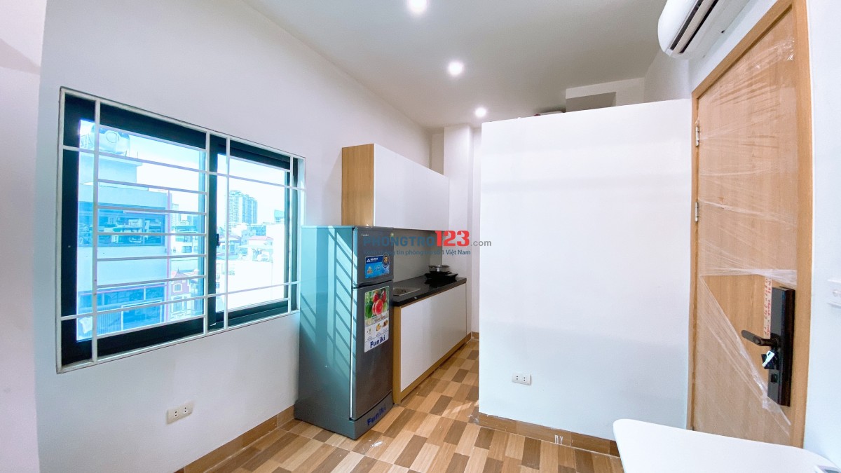 Cho thuê căn CCMN 2 không gian ngủ Full đồ, có gác, cửa sổ ngõ 21 Lê Văn Lương