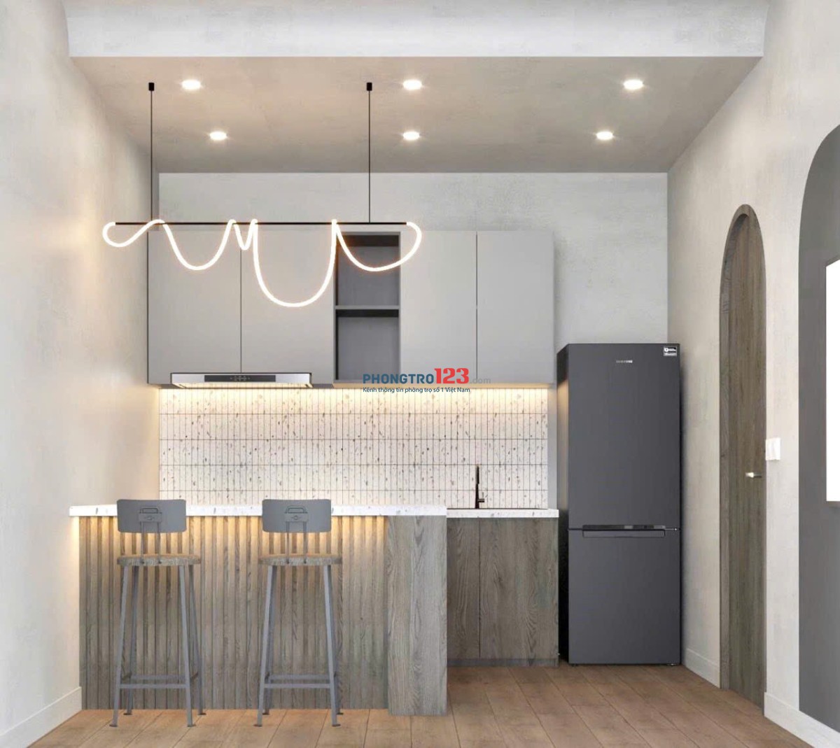 CHO THUÊ STUDIO & PENTHOUSE 1PN CÓ BAN CÔNG – KHU BIỆT THỰ HIM LAM, QUẬN 7 NGAY CẦU KINH TẺ, LOTTE