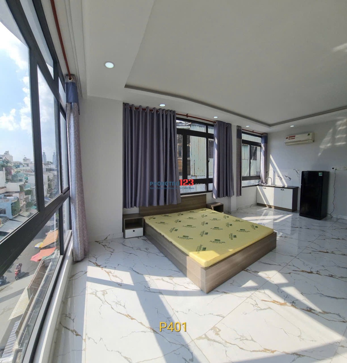 Cho thuê căn hộ thang máy cửa sổ lớn Nguyễn Duy Dương quận 10 gần đại học Kinh Tế UEH