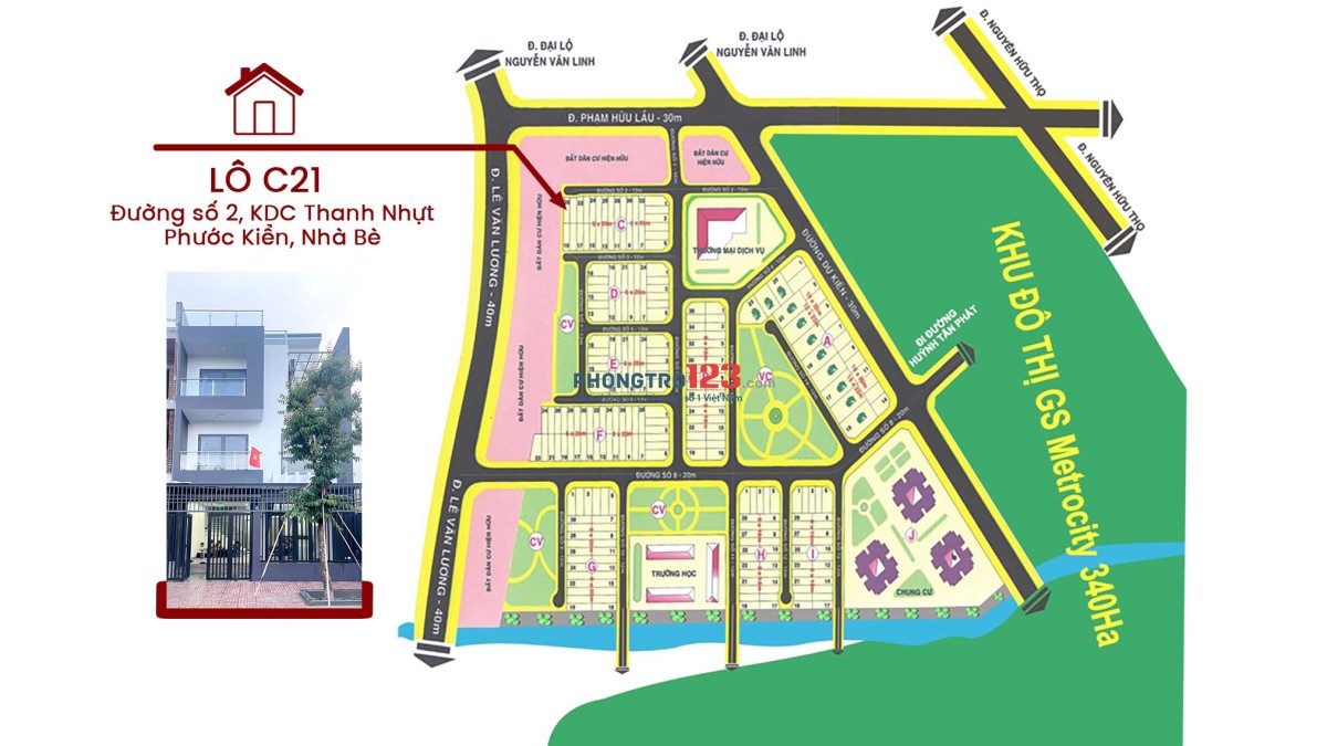 PHÒNG TRỌ CAO CẤP – NHÀ MỚI – VỊ TRÍ ĐẸP GẦN QUẬN 7